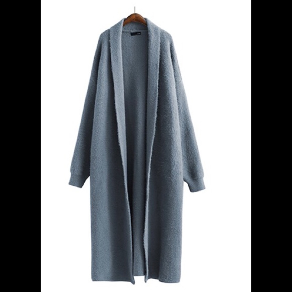 Long mohair cardigan